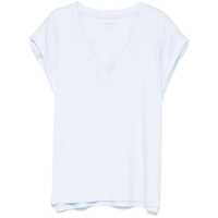 Tricouri 'Easy' Light Blue T-Shirt With V Neck In Cotton Woman Femei