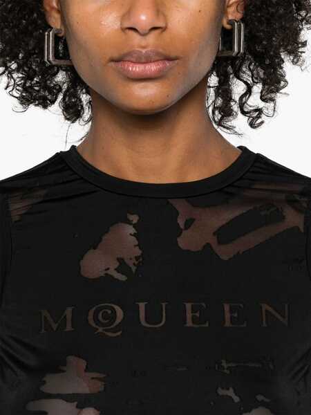 Bluze Alexander McQueen Top A Inserts. BLACK Femei (BM 17268002) 5