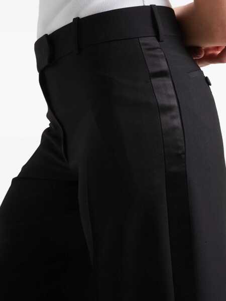 Pantaloni casual Alexander McQueen Pants With Side Stripes BLACK Femei (BM 17268068) 4