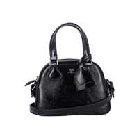 Genti de umar Courrèges Ac Stud Naplack Leather Mini Bowling Bag Femei