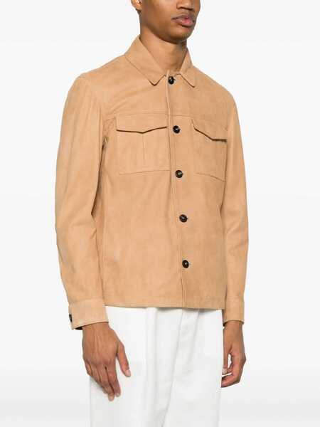 Geci Tagliatore Beige Jacket With Classic Collar In Suede Man Beige Barbati (BM 17269140) 3
