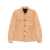 Tagliatore Beige Jacket With Classic Collar In Suede Man Beige