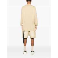 Tricouri Rick Owens pentru Barbati - Tricouri Rick Owens Jumbo Beige Crewneck T-Shirt With Tonal Logo Patch On The Front And Drawstring Detail On The Waist In Cotton Man Beige Barbati (BM 17269188) - B-mall.ro