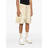 Pantaloni Rick Owens pentru Barbati - Pantaloni Rick Owens Bauhaus Beige Pants With Elastic Drawstring Waist And Front Zip Pockets In Cotton Man Beige Barbati (BM 17269194) - B-mall.ro