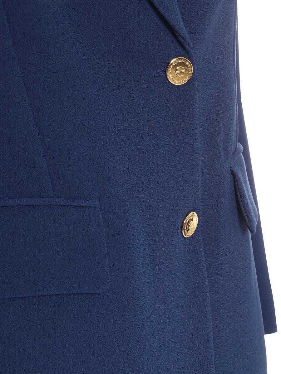 Geci Elisabetta Franchi Elisabetta Franchi Jacket BLUE Femei (BM 17269278) 3