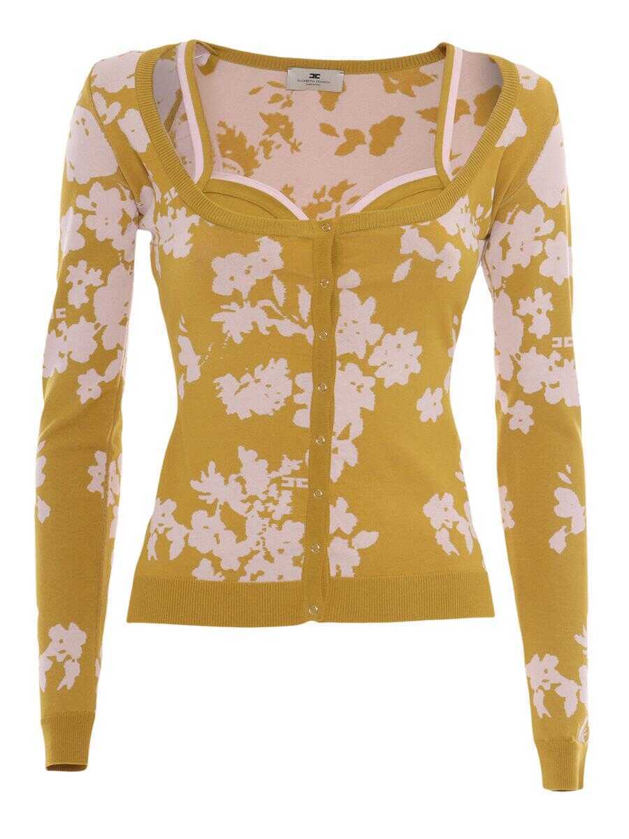 Pulovere Elisabetta Franchi Elisabetta Franchi Girocoll YELLOW Femei (BM 17269458) 1