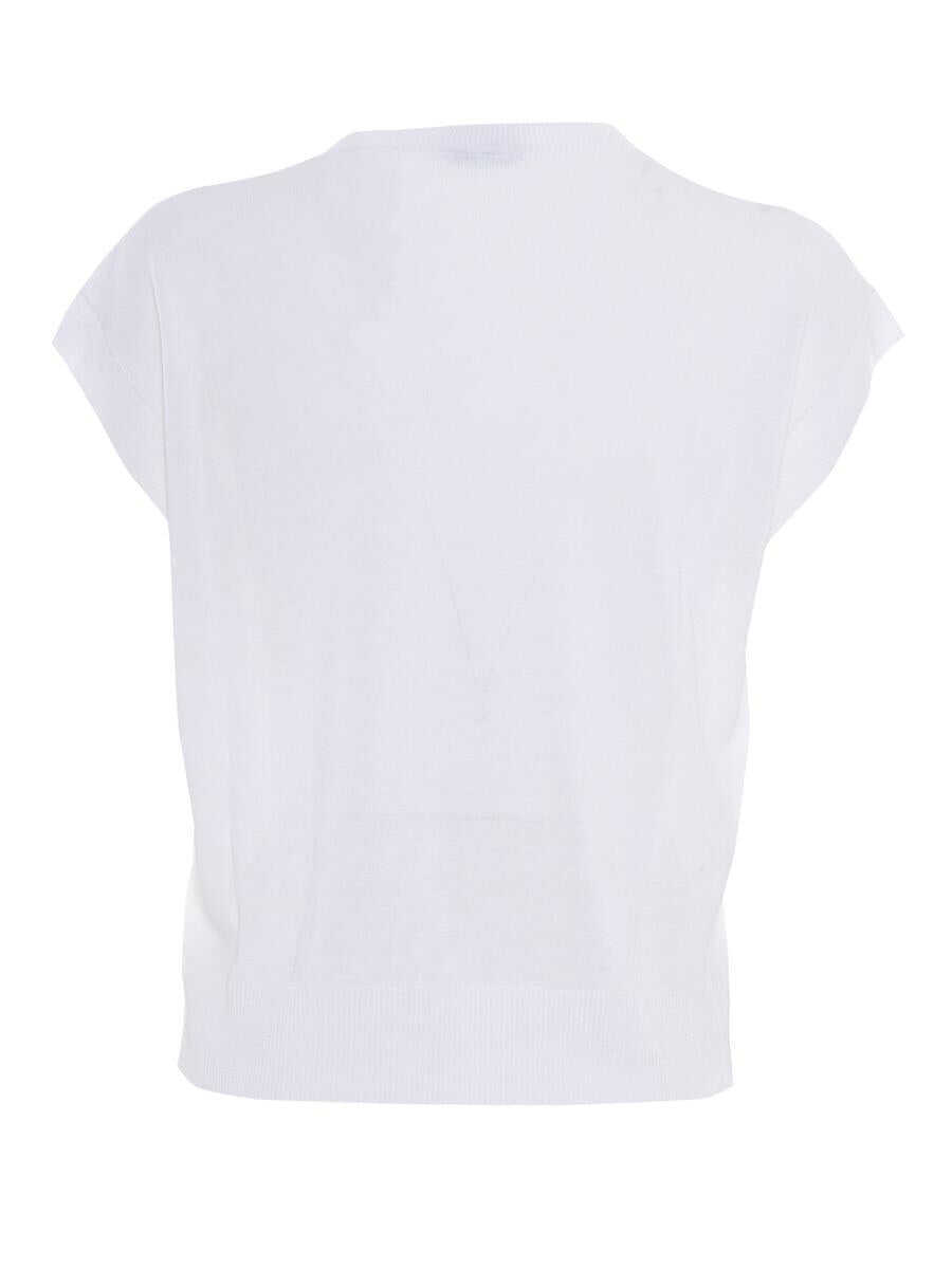 Pulovere Peserico Peserico Girocoll WHITE Femei (BM 17269728) 2