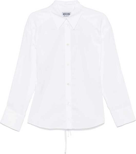 Bluze MOSCHINO JEANS Cotton Shirt WHITE Femei (BM 17270482) 1