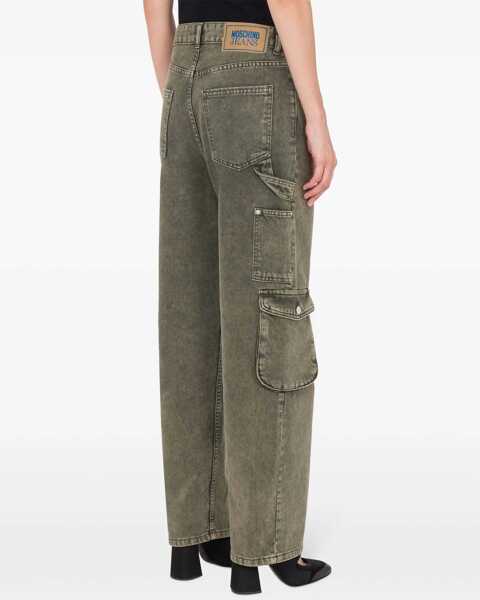 Blugi skinny MOSCHINO JEANS Cargo Jeans MILITARY GREEN Femei (BM 17270485) 3