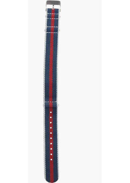 Huse mobil & tablete Timex Striped Slip-Through Watch Strap With Silver Buckle 20Mm White Barbati (BM 17270653) 2