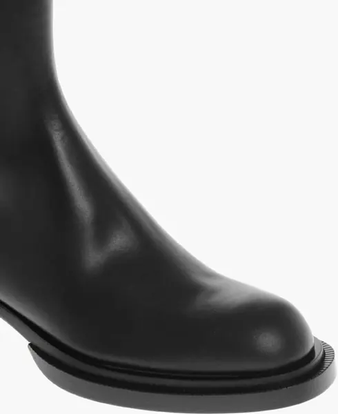 Ghete Alexander McQueen Leather Heeled Ankle Boots Black Barbati (BM 17270683) 4