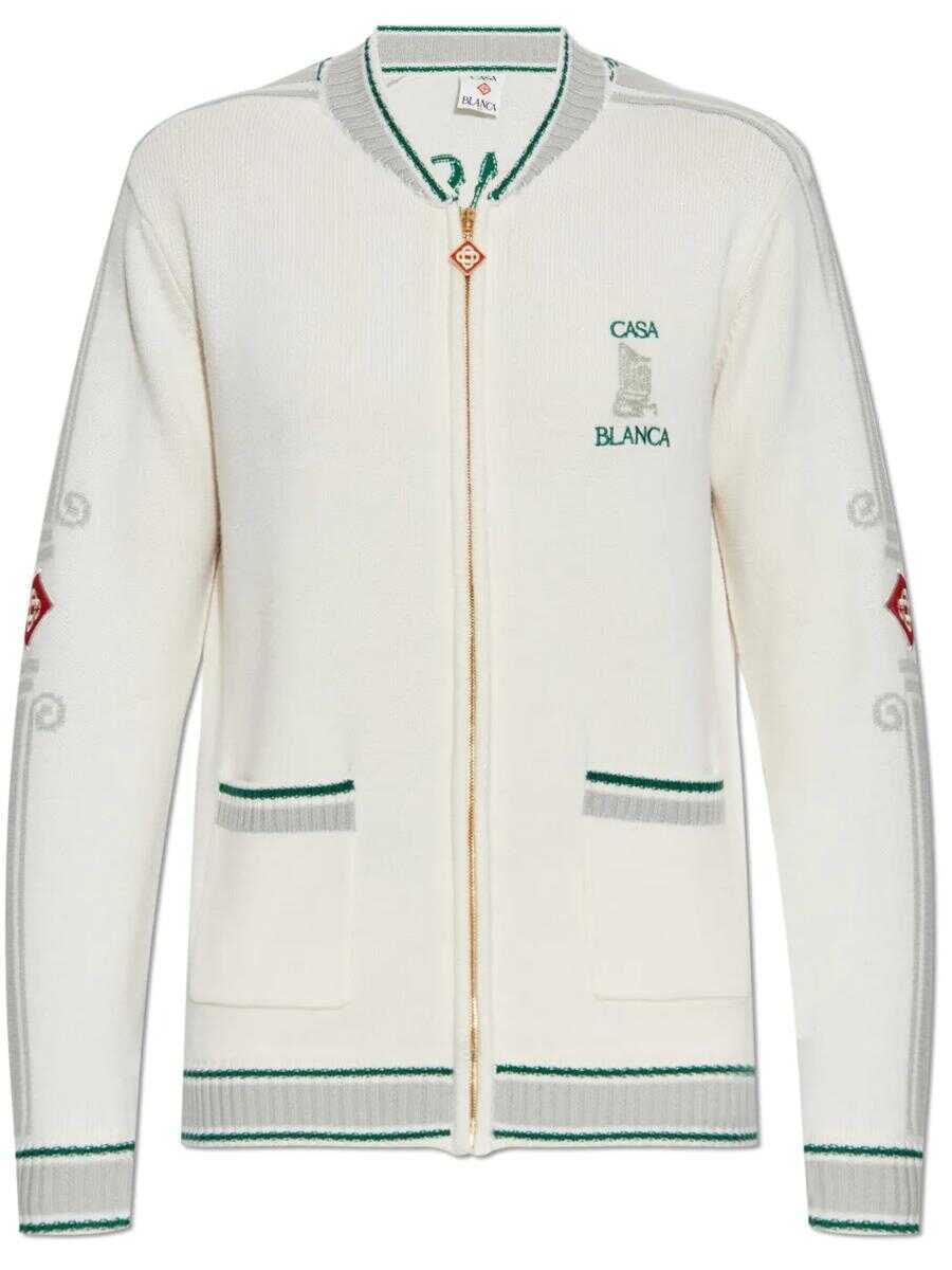 Geci Casablanca Casablanca Casa Club Jacket WHITE Barbati (BM 17272968) 1