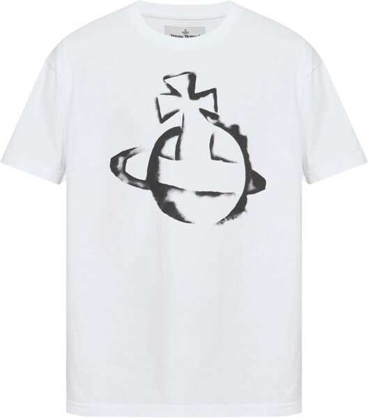 Tricouri Vivienne Westwood Stencil Orb T-Shirt WHITE Femei (BM 17275801) 1