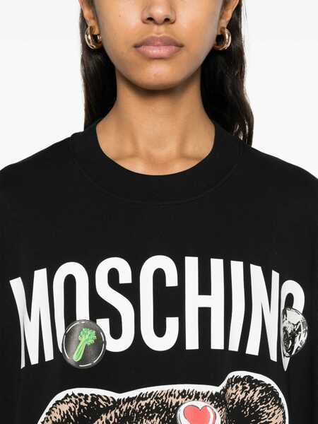 Tricouri Moschino Teddy Bear Short Dress BLACK Femei (BM 17275834) 5