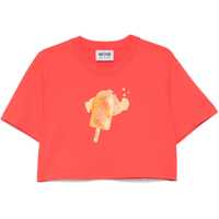 Tricouri Ice-Cream Print Cropped T-Shirt Femei