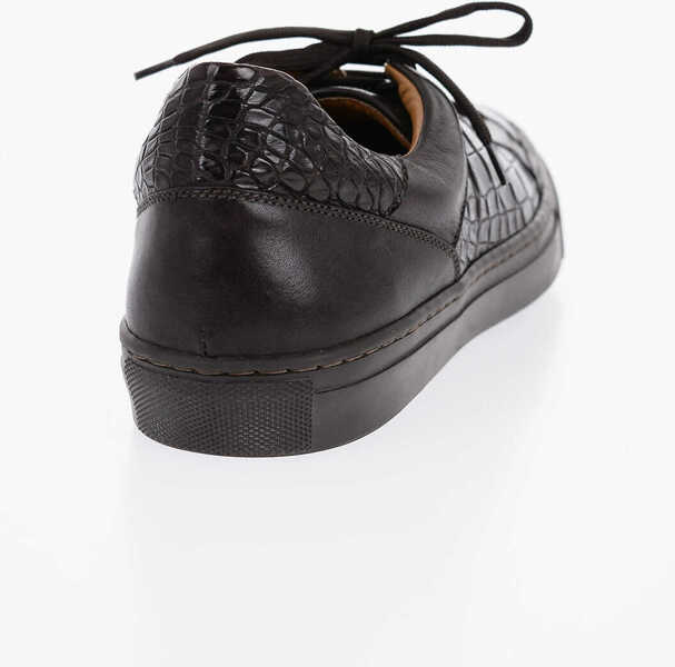 Sneakers CORNELIANI Crocodile-Leather Low-Top Sneakers Brown Barbati (BM 17275999) 2