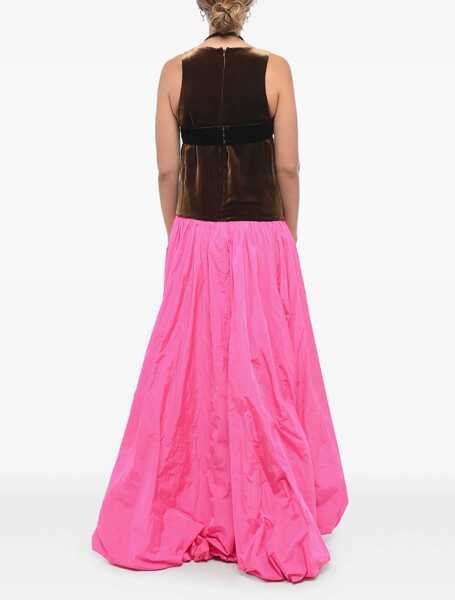 Rochii lungi Valentino Garavani Balloon Bloom Maxidress With Chenille Corpet Pink Femei (BM 17276014) 2