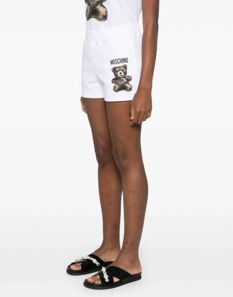 Pantaloni scurti Moschino Teddy Bear Shorts WHITE Femei (BM 17276029) 3