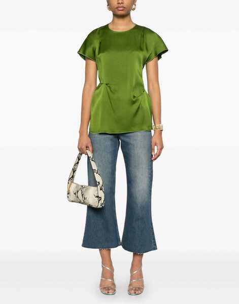 Bluze Victoria Beckham Tops With Folds GREEN Femei (BM 17276044) 2