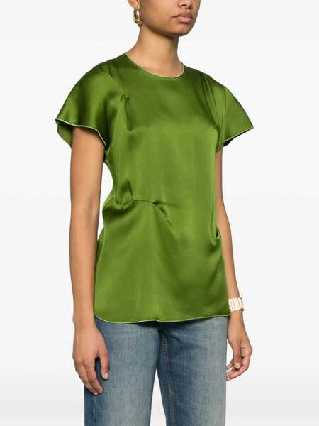 Bluze Victoria Beckham Tops With Folds GREEN Femei (BM 17276044) 3