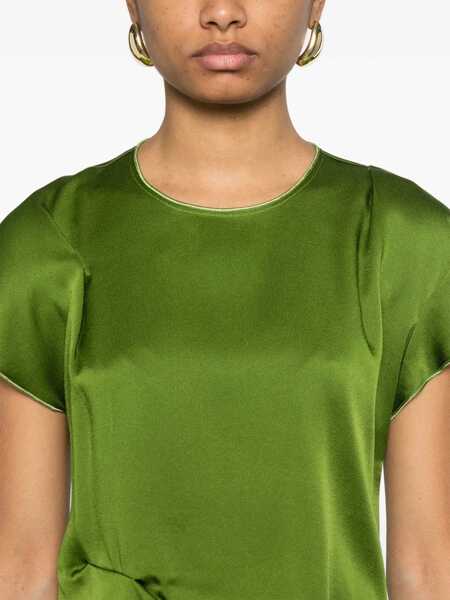 Bluze Victoria Beckham Tops With Folds GREEN Femei (BM 17276044) 5