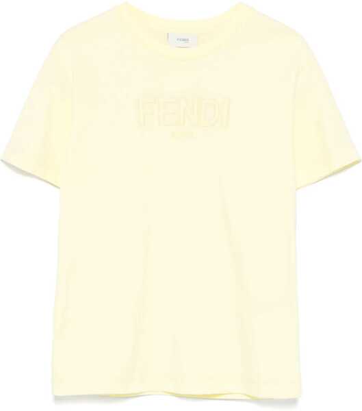 Tricouri Fendi Jersey T-Shirt YELLOW Baieti (BM 17276071) 1