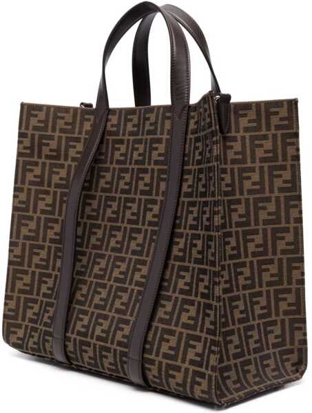 Borsete Fendi Borsa In Tessuto Jacquard BROWN Barbati (BM 17276086) 3