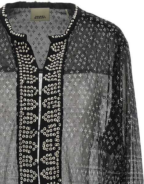 Bluze Isabel Marant Top Nickie BLACK Femei (BM 17276104) 3