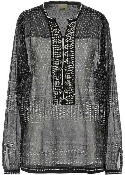 Bluze Isabel Marant Top Nickie BLACK Femei (BM 17276104) 1