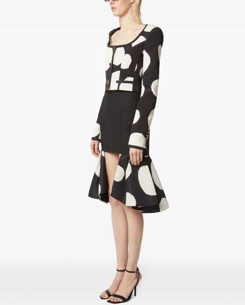 Fuste casual Nina Ricci Midi Skirt With Double Ruffles BLACK Femei (BM 17276149) 3