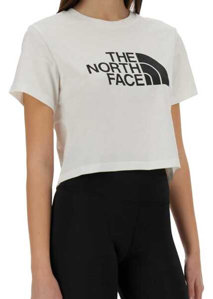 Tricouri The North Face Easy Short Waist T-Shirt WHITE Femei (BM 17276152) 4