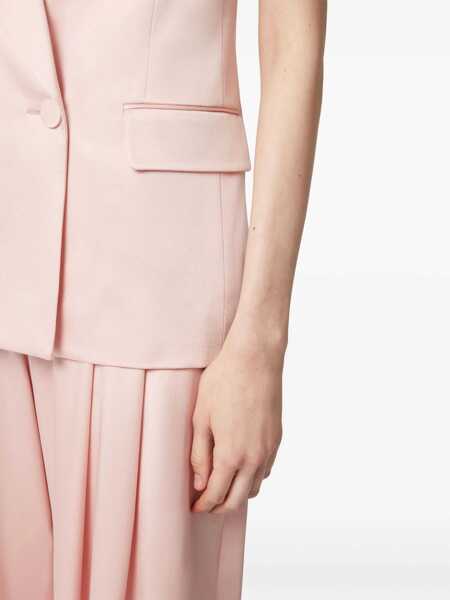 Veste casual Nina Ricci Double-Breasted Sleeveless Jacket PINK Femei (BM 17276167) 5