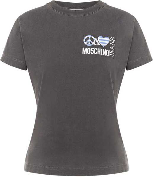 Tricouri MOSCHINO JEANS T-Shirt With Logo BLACK Femei (BM 17276194) 1