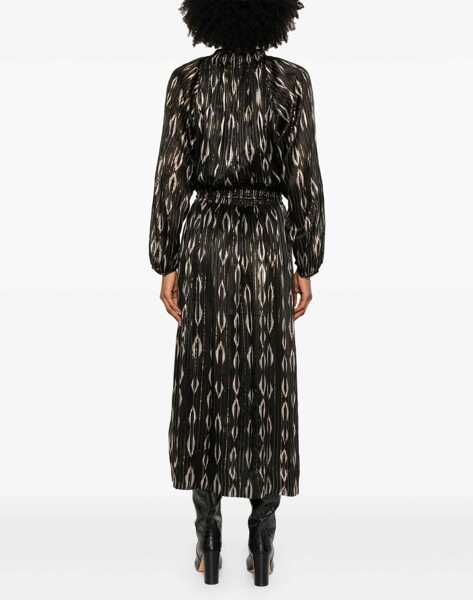 Rochii casual Isabel Marant Sana Long Dress BLACK Femei (BM 17276224) 4