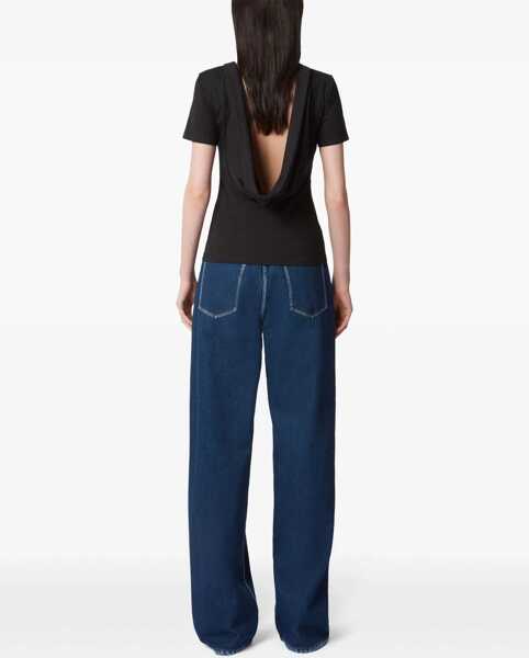 Tricouri Nina Ricci T-Shirt With Back Neckline BLACK Femei (BM 17276260) 4