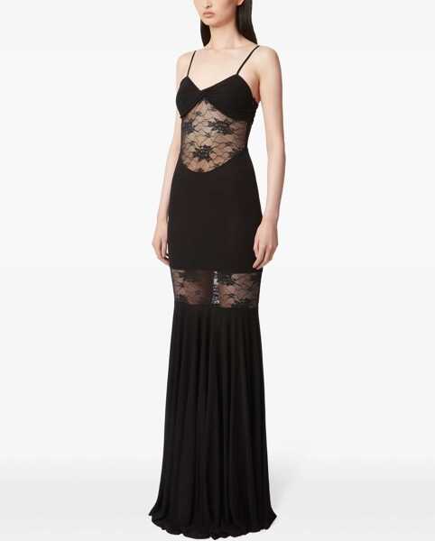 Rochii casual Nina Ricci Mermaid Dress With Lace Inserts BLACK Femei (BM 17276263) 3