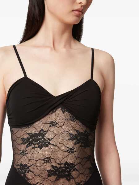 Rochii casual Nina Ricci Mermaid Dress With Lace Inserts BLACK Femei (BM 17276263) 5