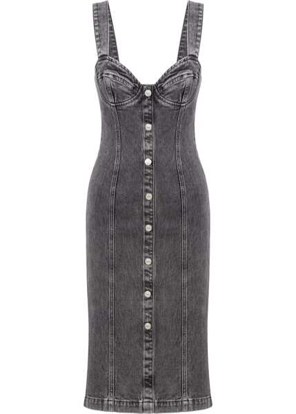 Rochii casual MOSCHINO JEANS Denim Midi Dress GREY Femei (BM 17276275) 1