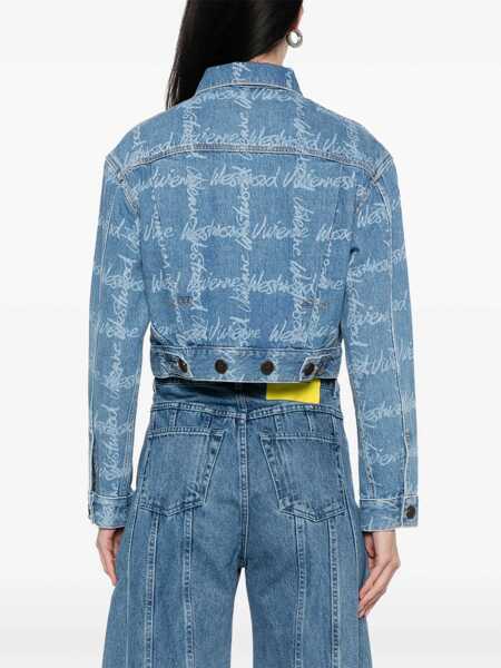 Sacouri office Vivienne Westwood Cropped Jacket Marlene DENIM Femei (BM 17276290) 4