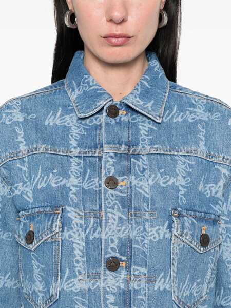 Sacouri office Vivienne Westwood Cropped Jacket Marlene DENIM Femei (BM 17276290) 5