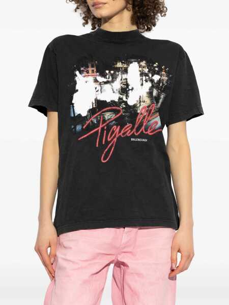Tricouri Balenciaga Pigalle T-Shirt BLACK Femei (BM 17276527) 3