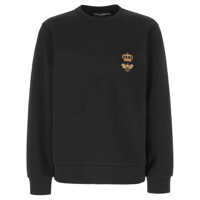 Pulovere Dolce & Gabbana Felpa In Jersey Ricamato A Motivo Barbati
