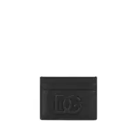 Portofele Dolce & Gabbana Leather Card Holder With Logo Plaque Barbati