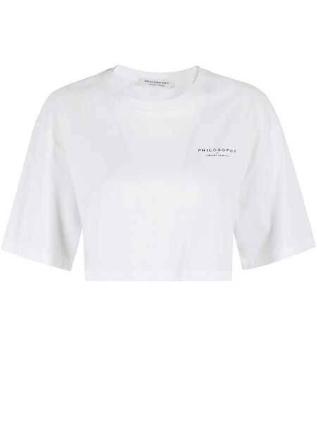 Tricouri Philosophy Philosophy Di Lorenzo Serafini Recycled Organic Jersey T-Shirt Clothing WHITE Femei (BM 17280939) 1