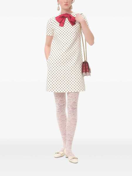 Rochii Valentino Garavani Valentino Garavani Dotted Mini Dress Beige Femei (BM 17281962) 2
