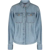 Camasi de blugi Elisabetta Franchi Denim Shirt Femei