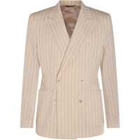 Sacouri Dolce & Gabbana Cream Cotton Blazer Barbati