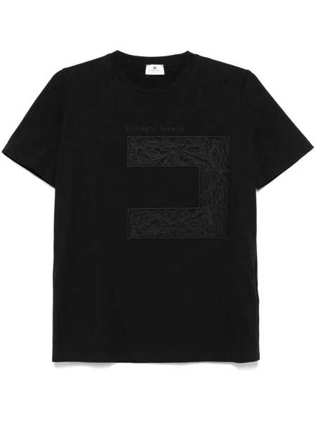 Tricouri Elisabetta Franchi Elisabetta Franchi Crew-Neck T-Shirt Black Femei (BM 17284473) 1