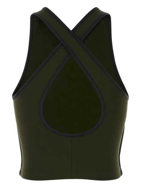 Topuri Miu Miu Miu Miu Viscose Blend Tank Top GREEN Femei (BM 17284959) 2