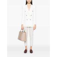 Imbracaminte Dama pagina 249 - Pantaloni casual Elisabetta Franchi Elisabetta Franchi Printed Cropped Trousers Green Femei (BM 17285199) - B-mall.ro